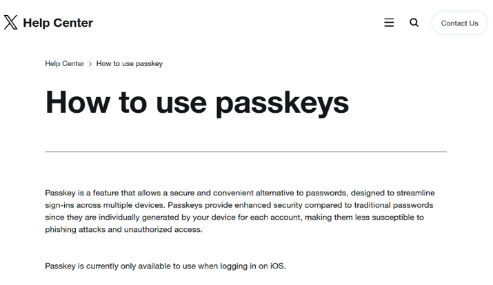 新青苹果维修店铺分享iOS用户如何通过通行密钥(Passkey)登录 